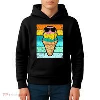 Ice Cream Funny Ice Cream Beach Pool Party Kids Hoodie thumb 4