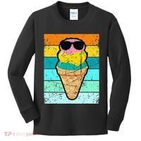 Ice Cream Funny Ice Cream Beach Pool Party Kids Long Sleeve Shirt thumb 0