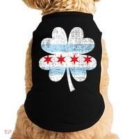 Irish Chicago Flag Shamrock St Patrick's Day Doggie Tank thumb 0