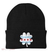 Irish Chicago Flag Shamrock St Patrick's Day Beanie thumb 0