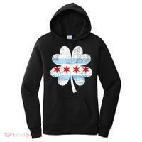 Irish Chicago Flag Shamrock St Patrick's Day Women's Hoodie thumb 0