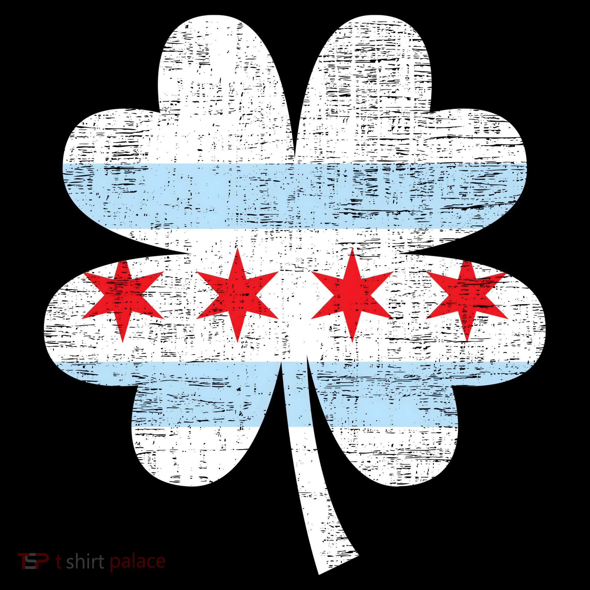 Irish Chicago Flag Shamrock St Patrick's Day Women's Hoodie