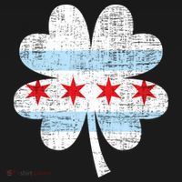 Irish Chicago Flag Shamrock St Patrick's Day Women's Tank Top thumb 5