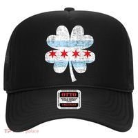 Irish Chicago Flag Shamrock St Patrick's Day Hat thumb 0