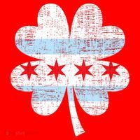 Irish Chicago Flag Shamrock St Patrick's Day Santa Hat thumb 1