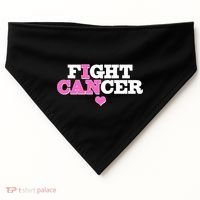 I Can Fight Cancer Breast Cancer Awareness Warrior USA-Made Doggie Bandana thumb 0