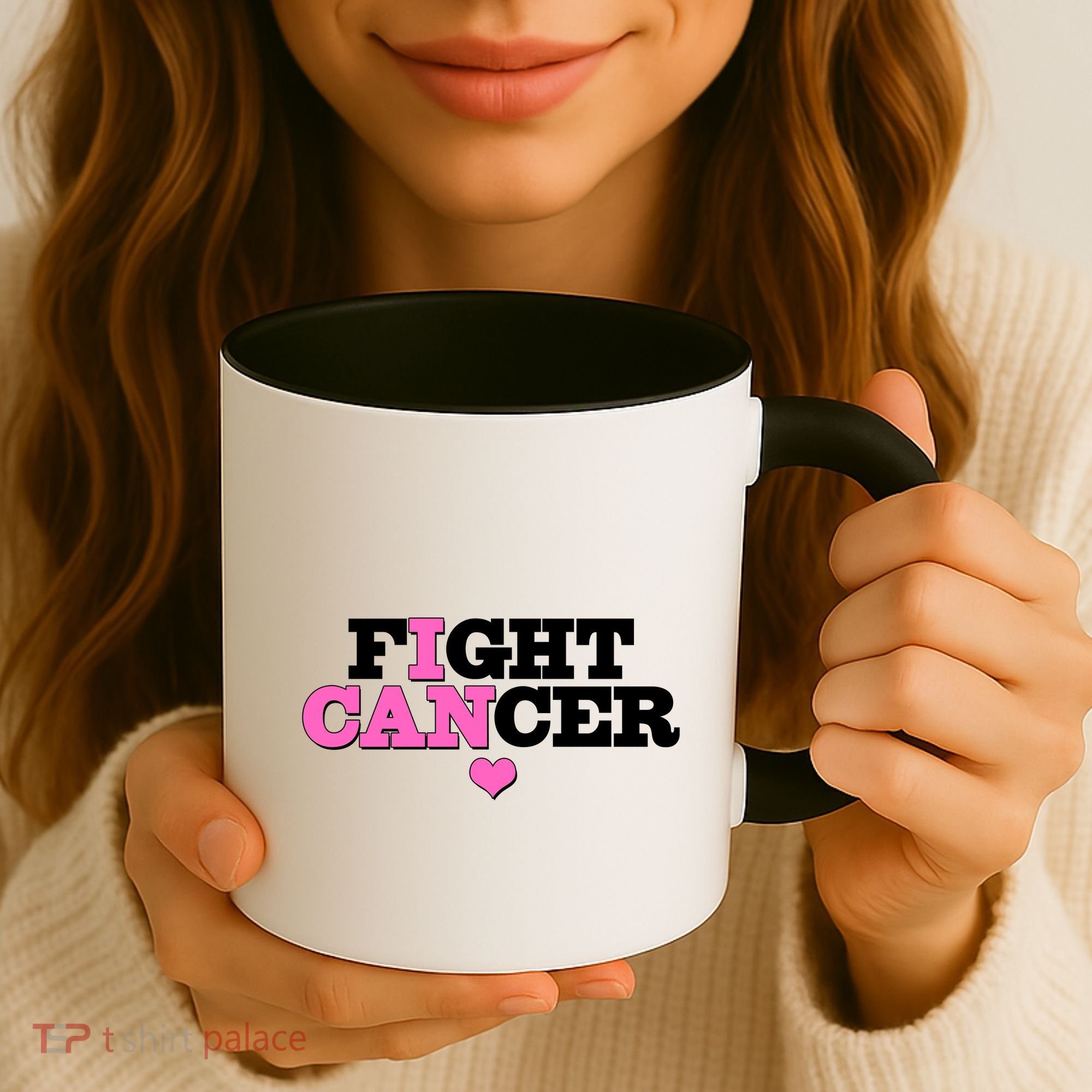 I Can Fight Cancer Breast Cancer Awareness Warrior Coffee Mug