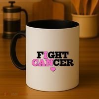 I Can Fight Cancer Breast Cancer Awareness Warrior Coffee Mug thumb 4