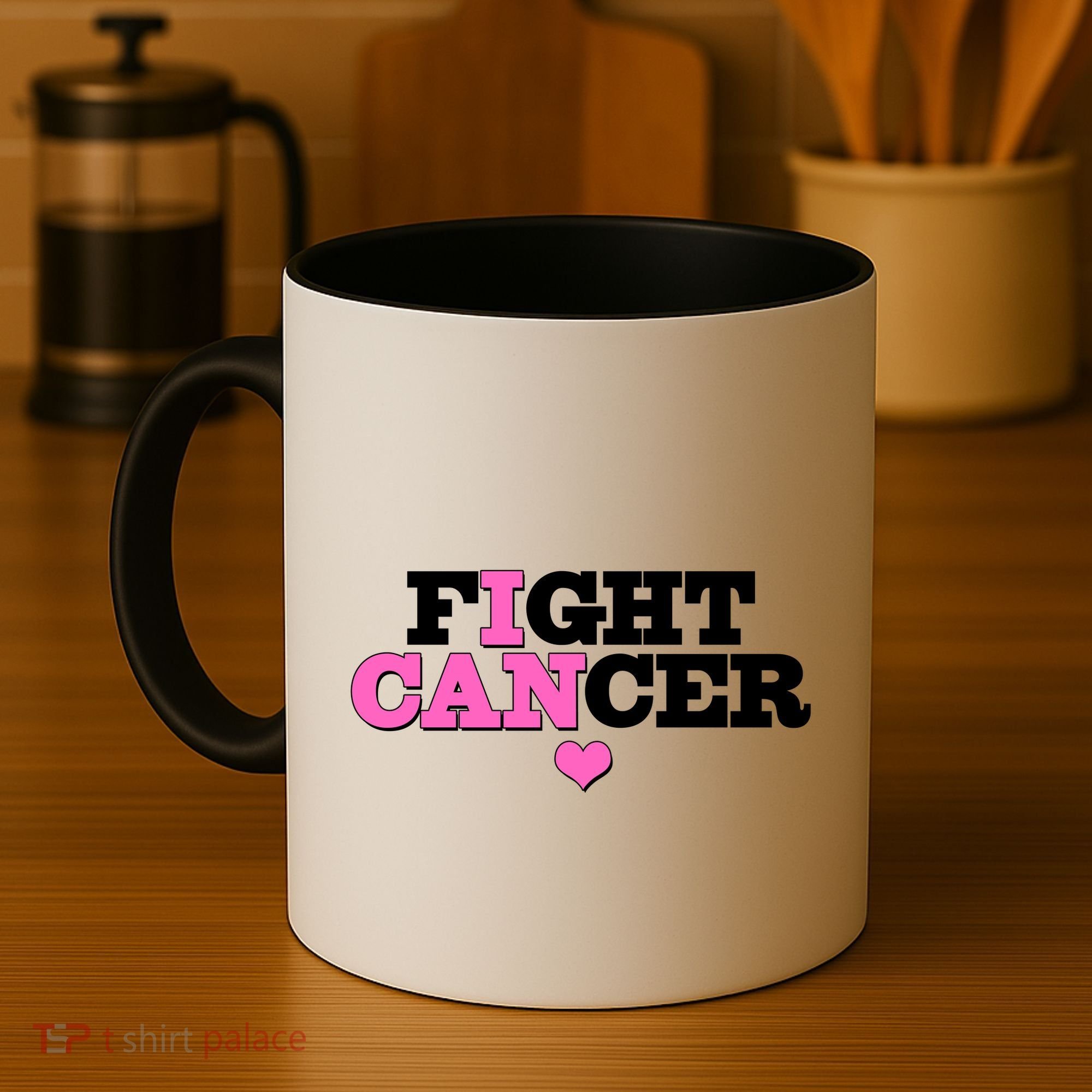 I Can Fight Cancer Breast Cancer Awareness Warrior Coffee Mug