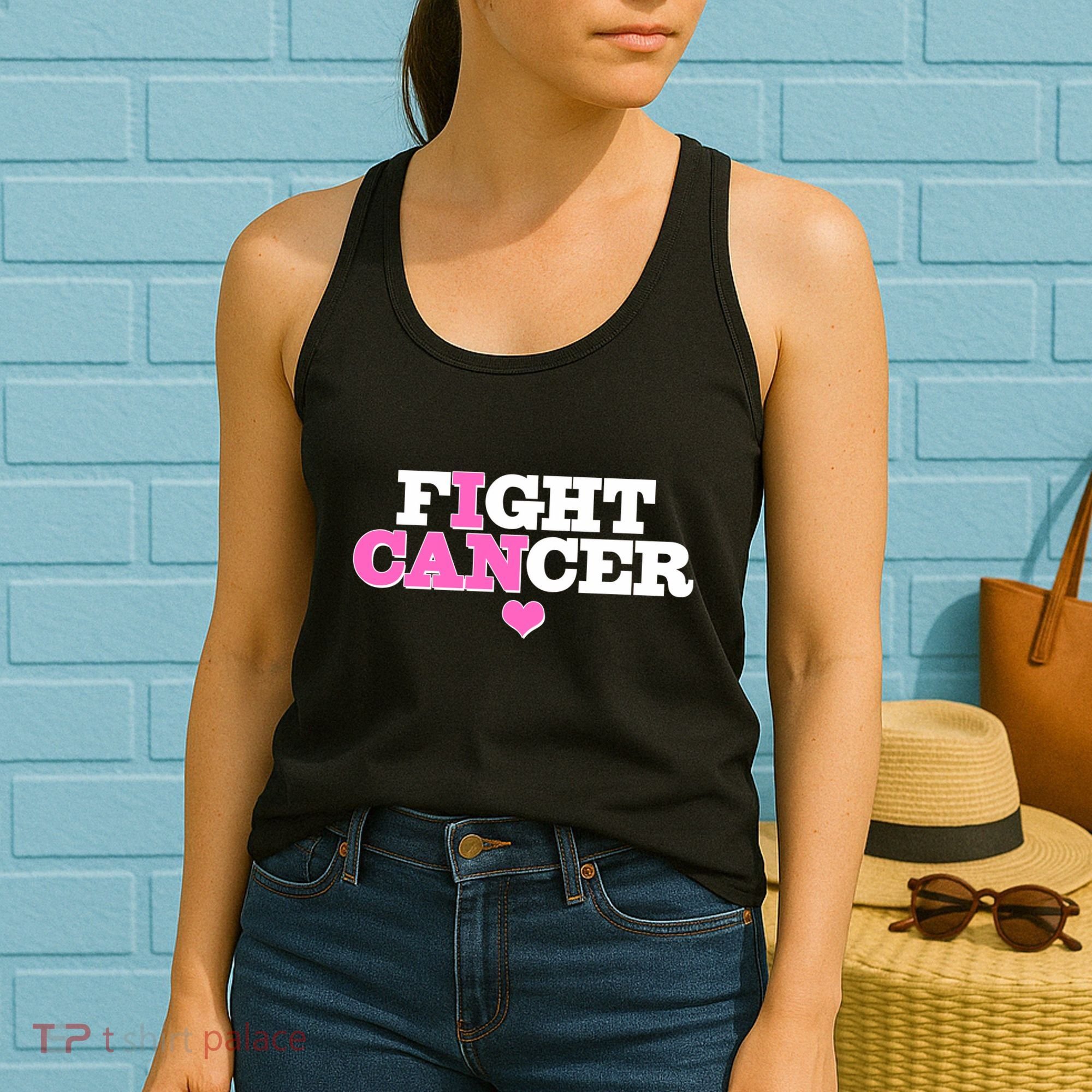 I Can Fight Cancer Breast Cancer Awareness Warrior Women's Tank Top