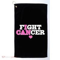 I Can Fight Cancer Breast Cancer Awareness Warrior Golf Towel thumb 0