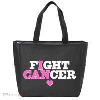 I Can Fight Cancer Breast Cancer Awareness Warrior Tote Bag thumb 0