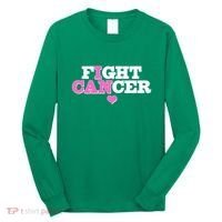 I Can Fight Cancer Breast Cancer Awareness Warrior Long Sleeve Shirt thumb 0