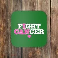 I Can Fight Cancer Breast Cancer Awareness Warrior Coaster thumb 0