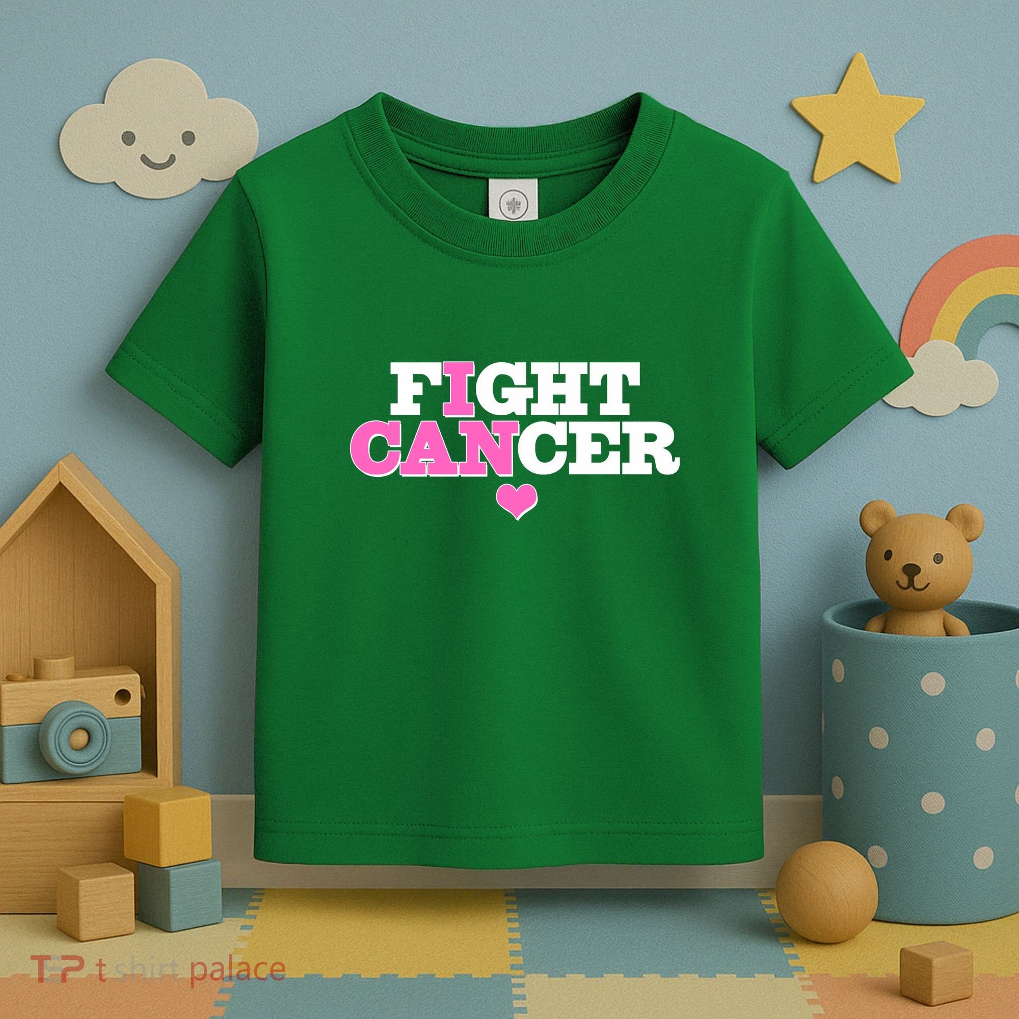 I Can Fight Cancer Breast Cancer Awareness Warrior Toddler T-Shirt