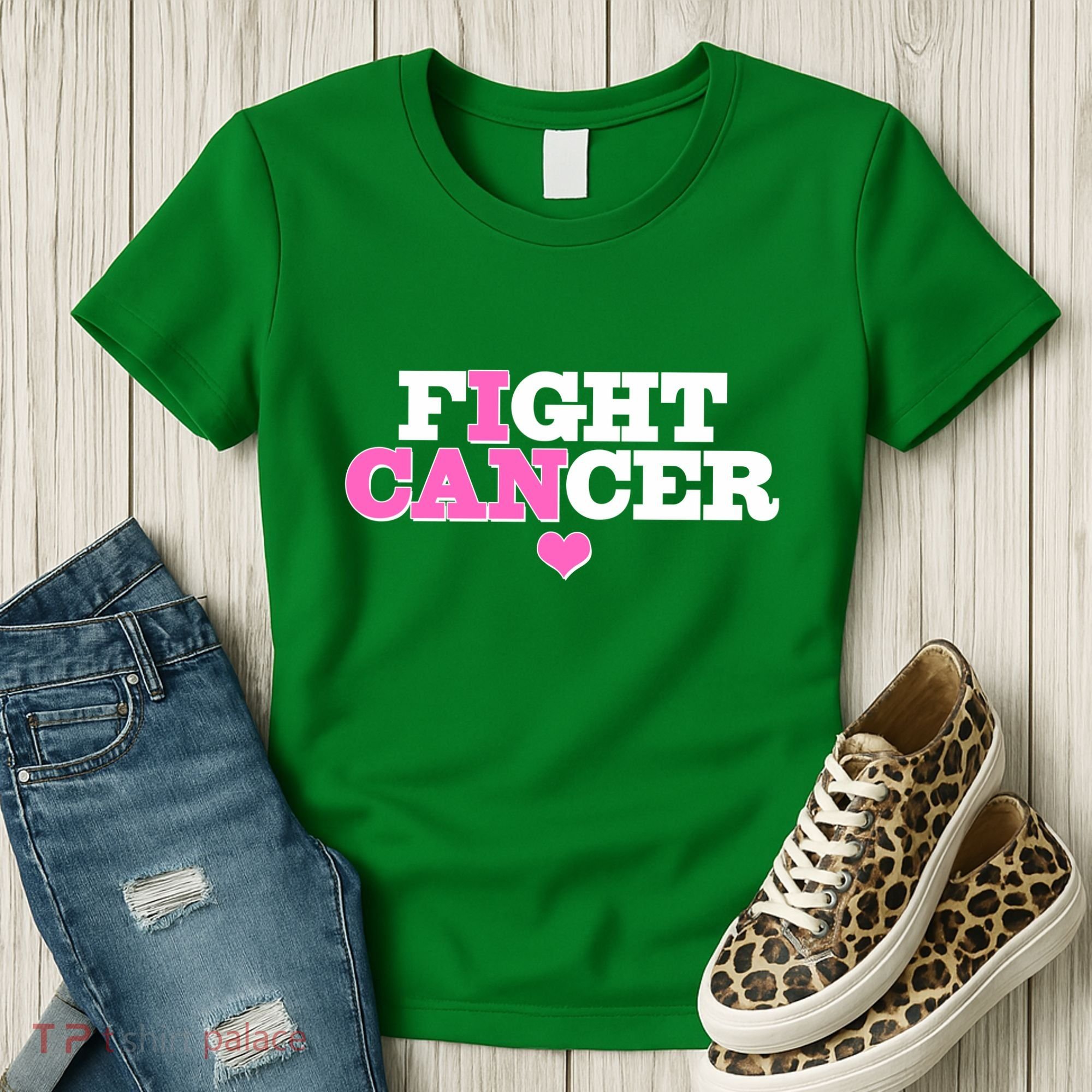 I Can Fight Cancer Breast Cancer Awareness Warrior Women's T-Shirt