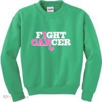 I Can Fight Cancer Breast Cancer Awareness Warrior Kids Sweatshirt thumb 0