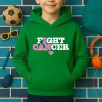 I Can Fight Cancer Breast Cancer Awareness Warrior Kids Hoodie thumb 2