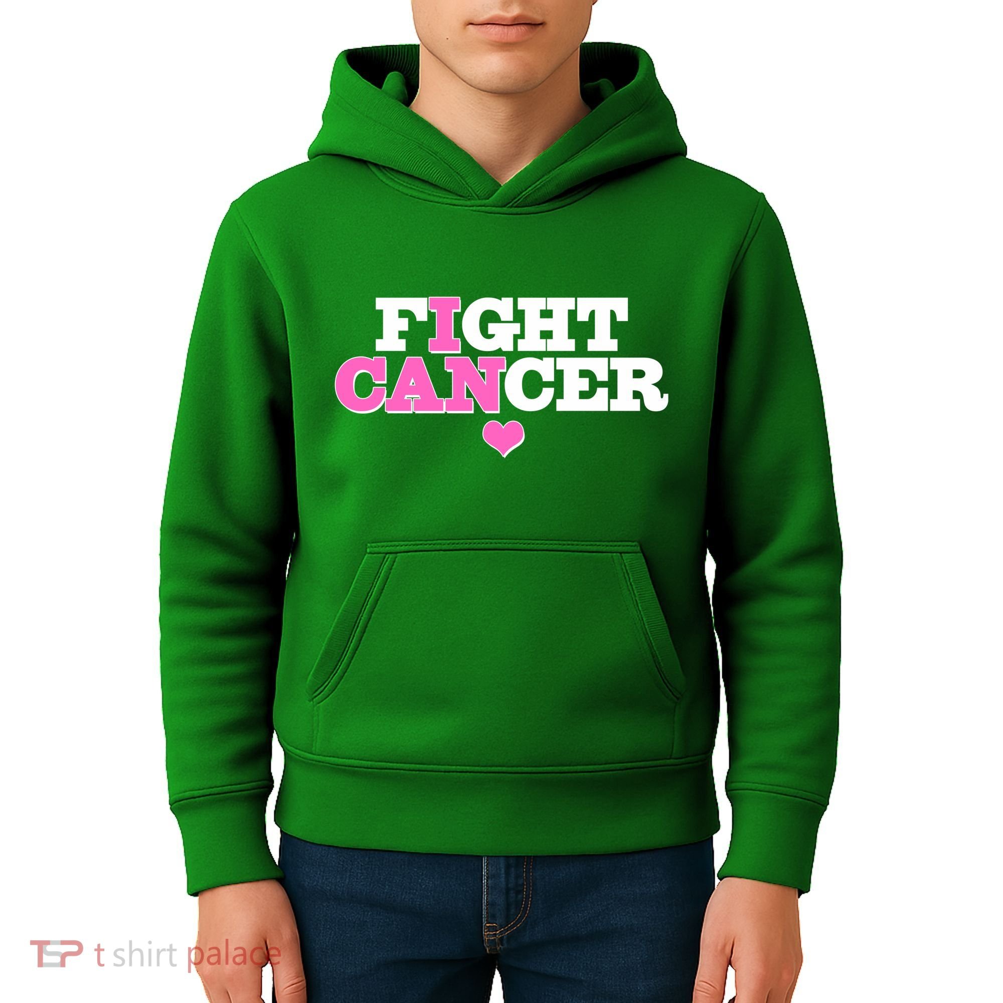 I Can Fight Cancer Breast Cancer Awareness Warrior Kids Hoodie