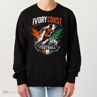 Ivory Coast Football Player Team Soccer Fan Women's Sweatshirt thumb 0