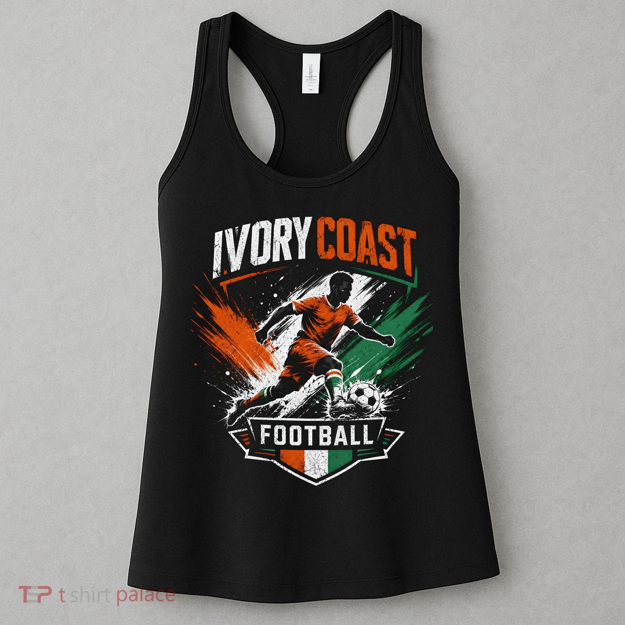Ivory Coast Football Player Team Soccer Fan Women's Tank Top