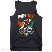 Ivory Coast Football Player Team Soccer Fan Tank Top thumb 0