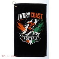 Ivory Coast Football Player Team Soccer Fan Golf Towel thumb 0