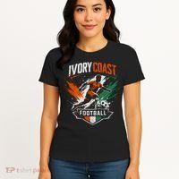 Ivory Coast Football Player Team Soccer Fan Women's T-Shirt thumb 4