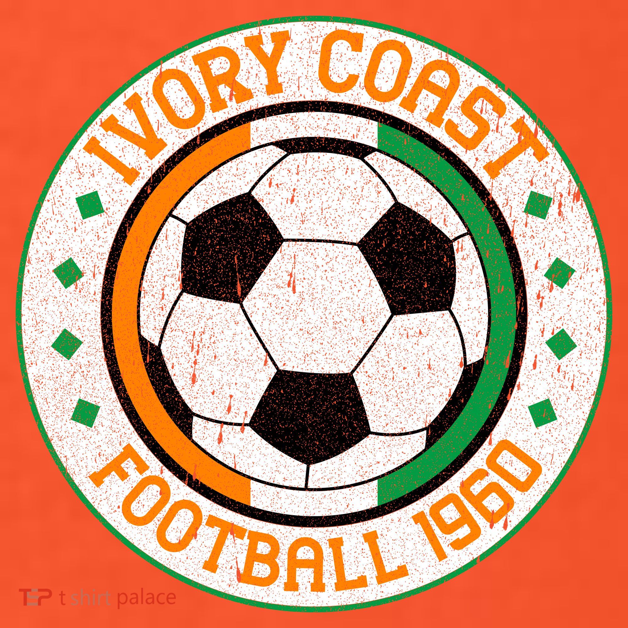 Ivory Coast Football 1960 Vintage Soccer T-Shirt