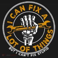 I Can Fix A Lot Of Things But I Can't Fix Stupid T-Shirt thumb 7