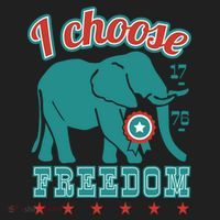 I Choose Freedom Republican Political Women's Sweatshirt thumb 2