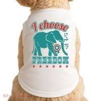 I Choose Freedom Republican Political Doggie Tank thumb 0