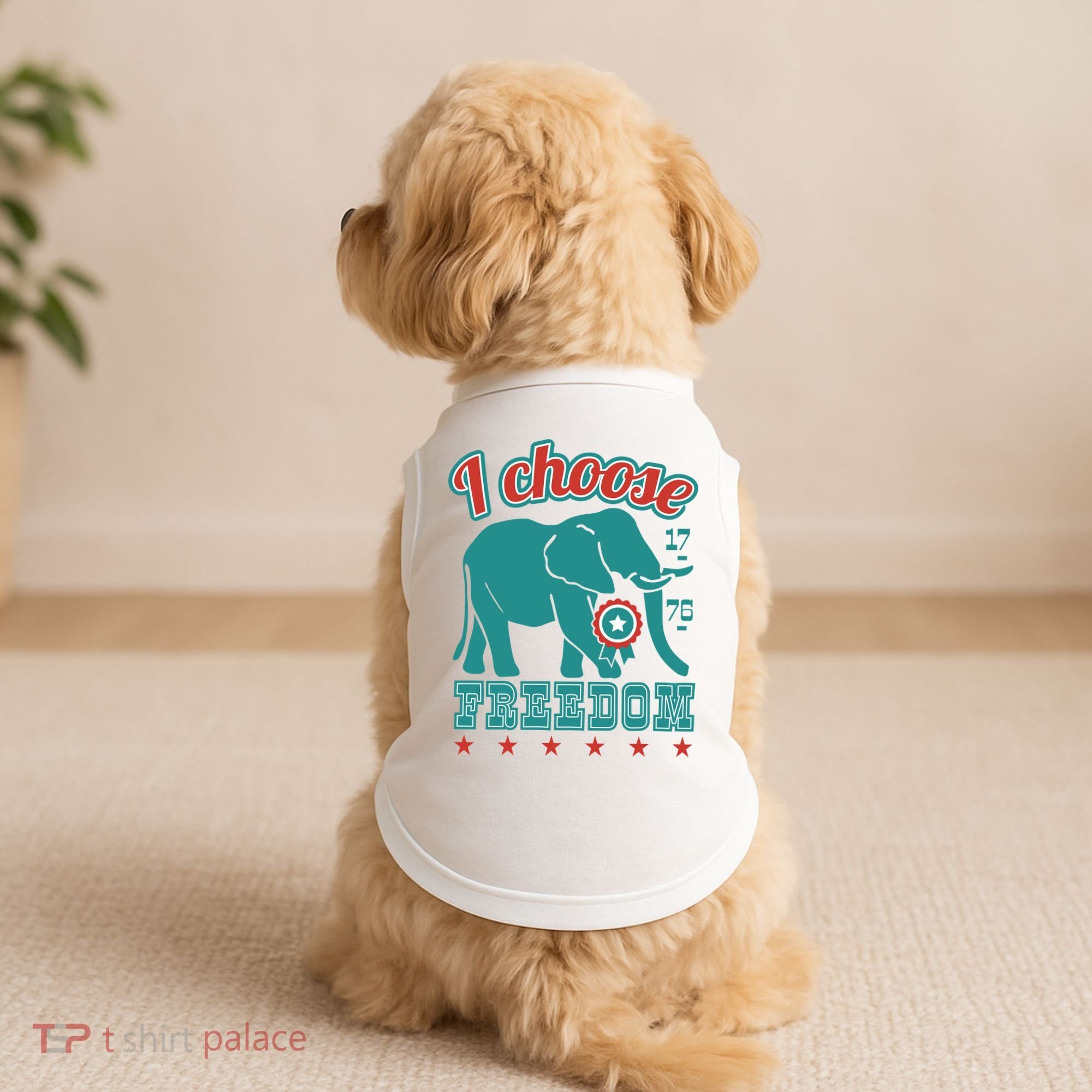 I Choose Freedom Republican Political Doggie Tank