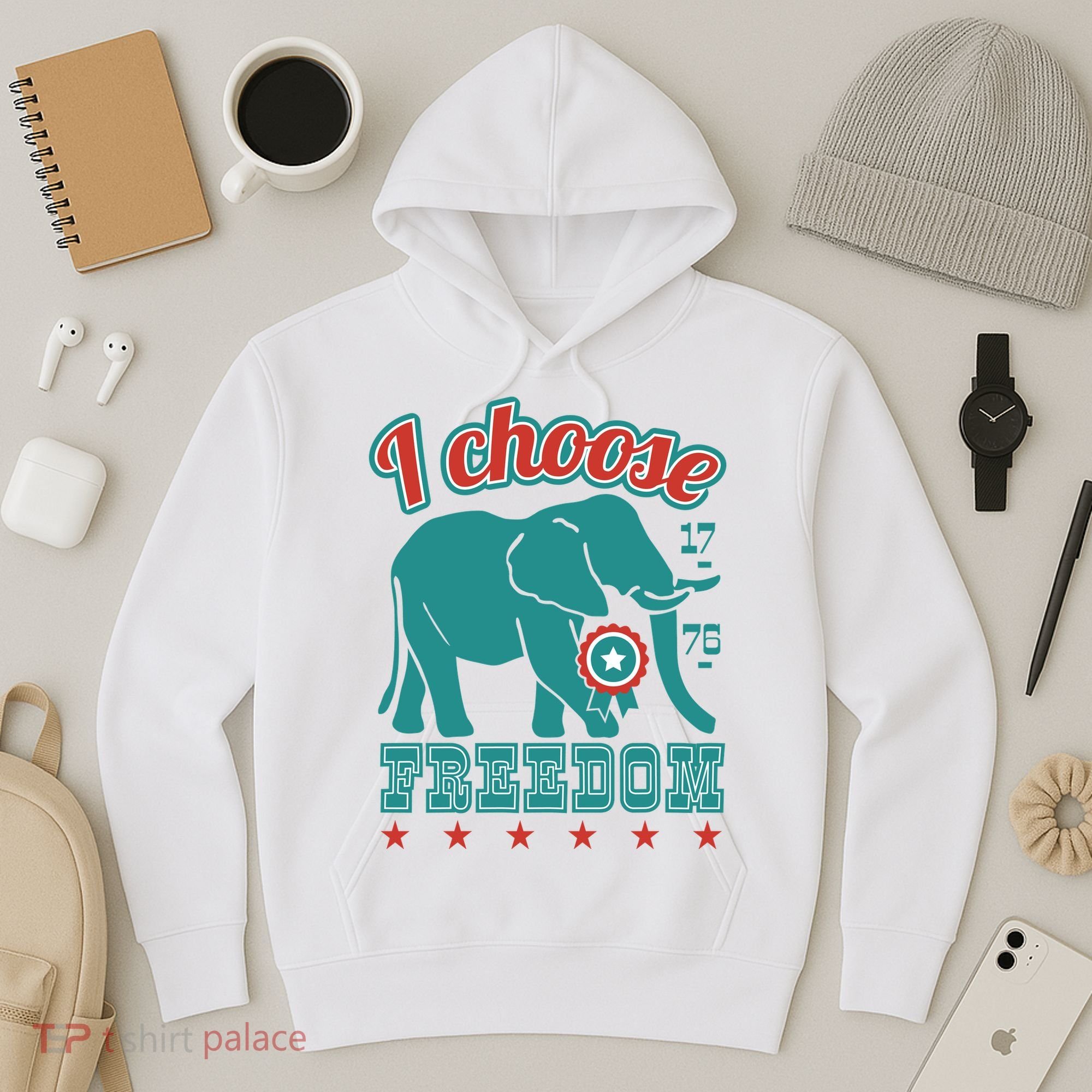I Choose Freedom Republican Political Hoodie