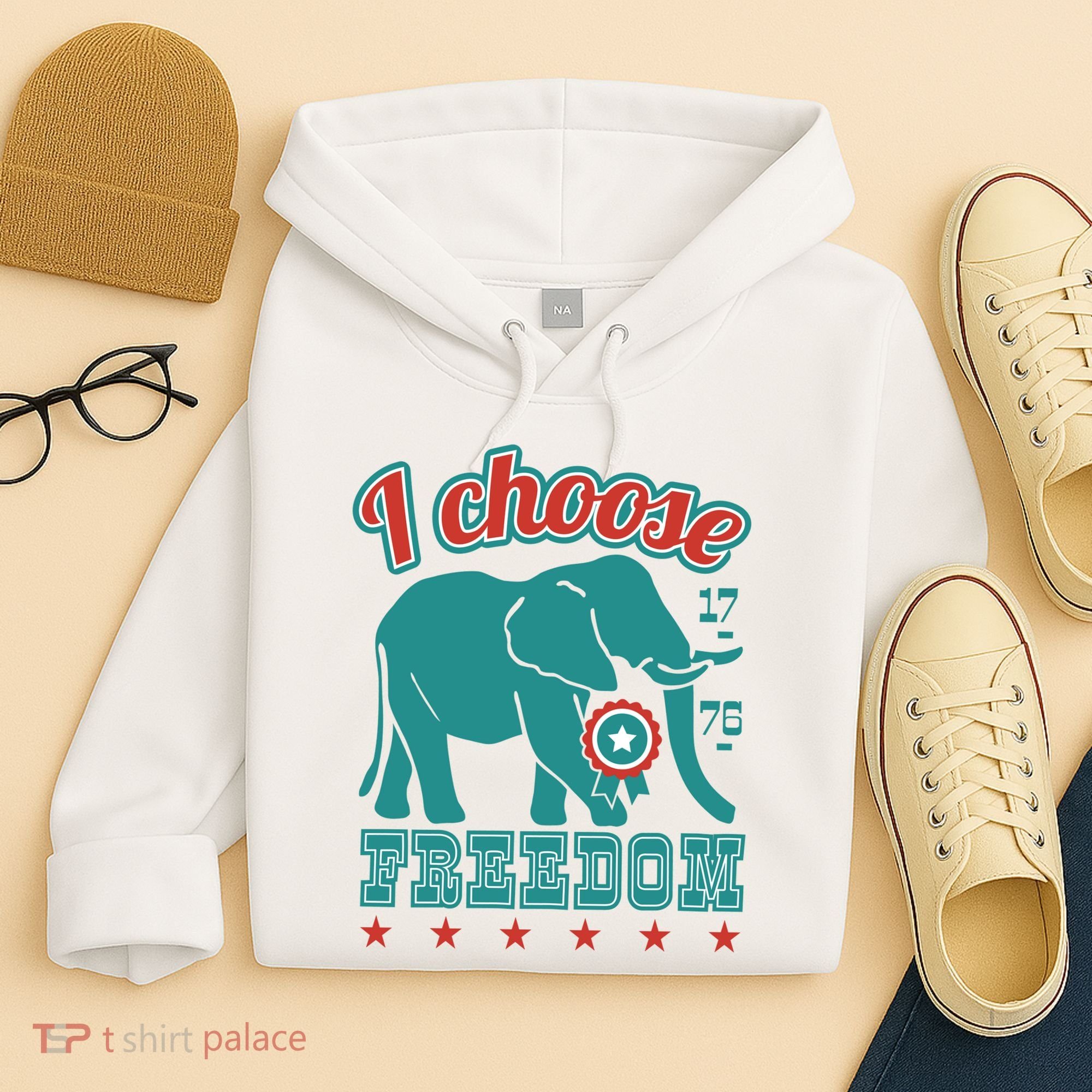 I Choose Freedom Republican Political Hoodie