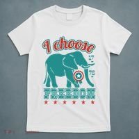 I Choose Freedom Republican Political T-Shirt thumb 5