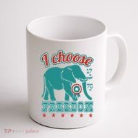 I Choose Freedom Republican Political Coffee Mug thumb 1