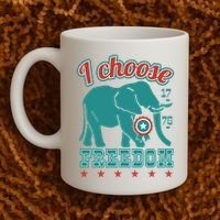 I Choose Freedom Republican Political Coffee Mug thumb 2