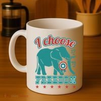 I Choose Freedom Republican Political Coffee Mug thumb 4