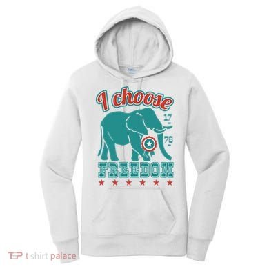 I Choose Freedom Republican Political Women's Hoodie