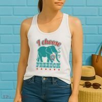 I Choose Freedom Republican Political Women's Tank Top thumb 2