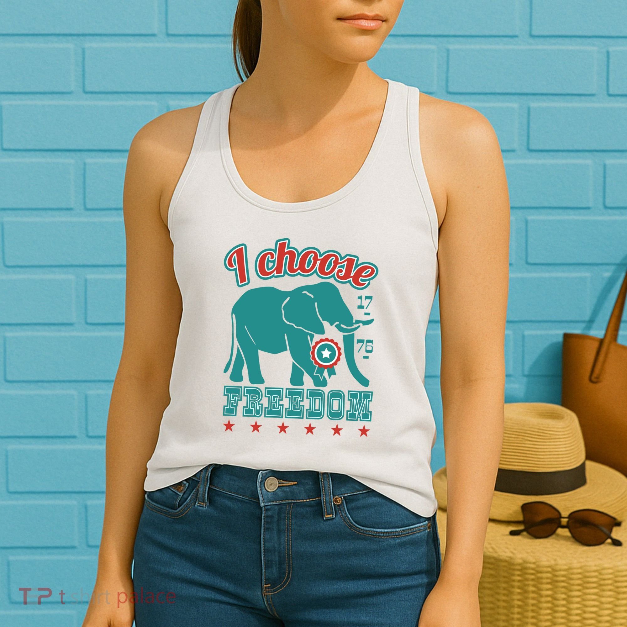 I Choose Freedom Republican Political Women's Tank Top