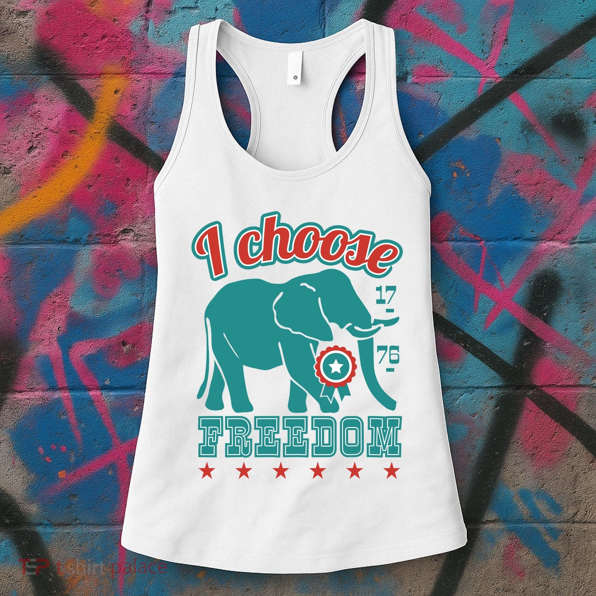 I Choose Freedom Republican Political Women's Tank Top
