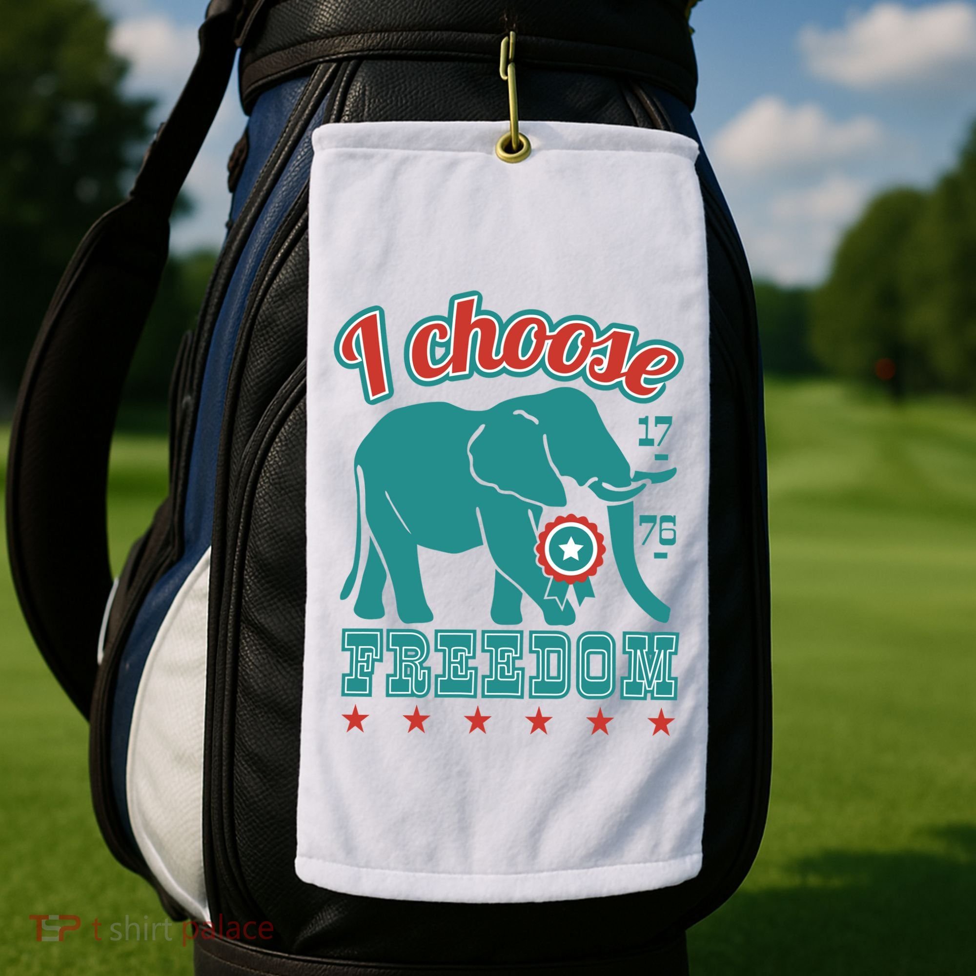 I Choose Freedom Republican Political Golf Towel