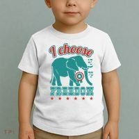 I Choose Freedom Republican Political Toddler T-Shirt thumb 2
