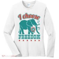 I Choose Freedom Republican Political Women's Long Sleeve Shirt thumb 0