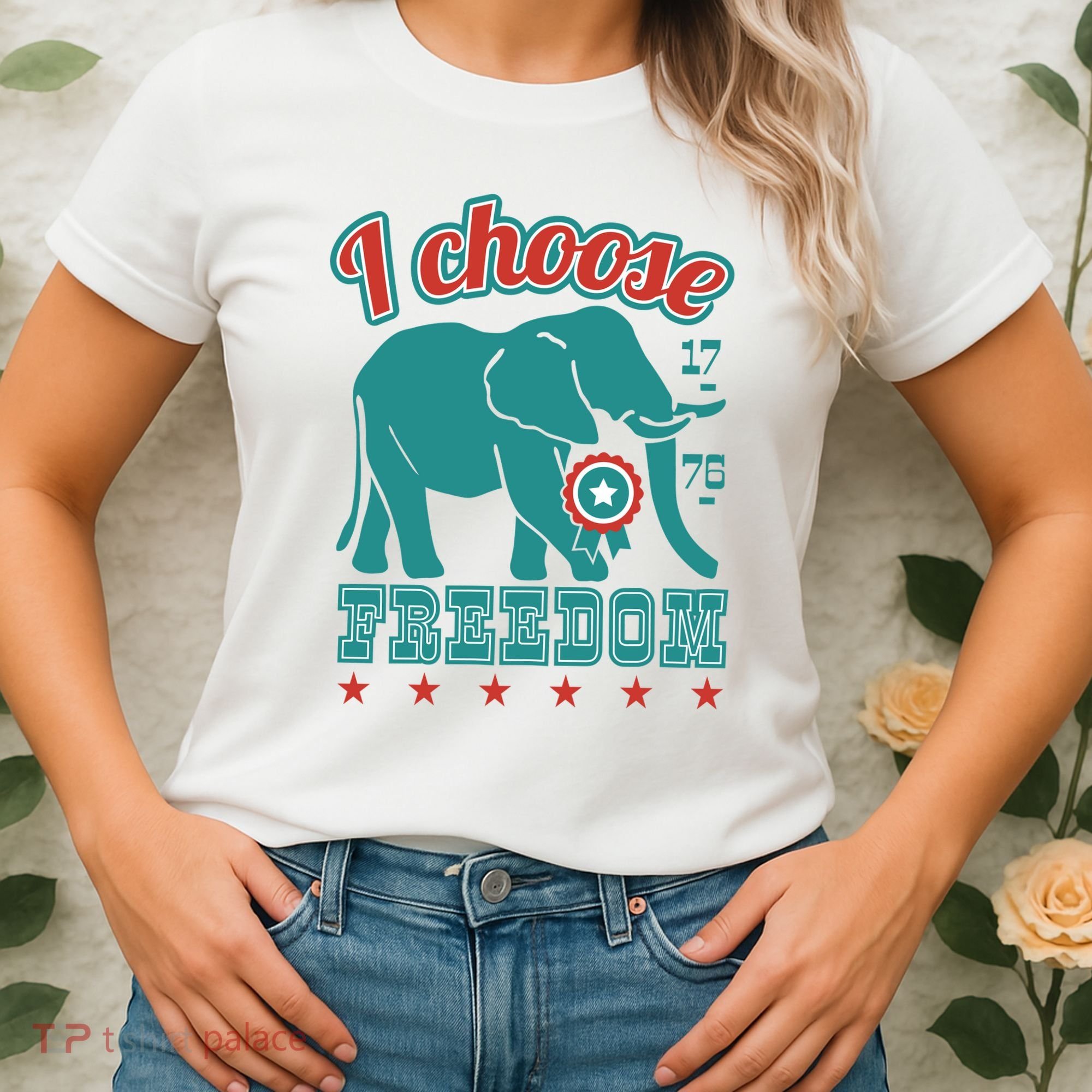 I Choose Freedom Republican Political Women's T-Shirt