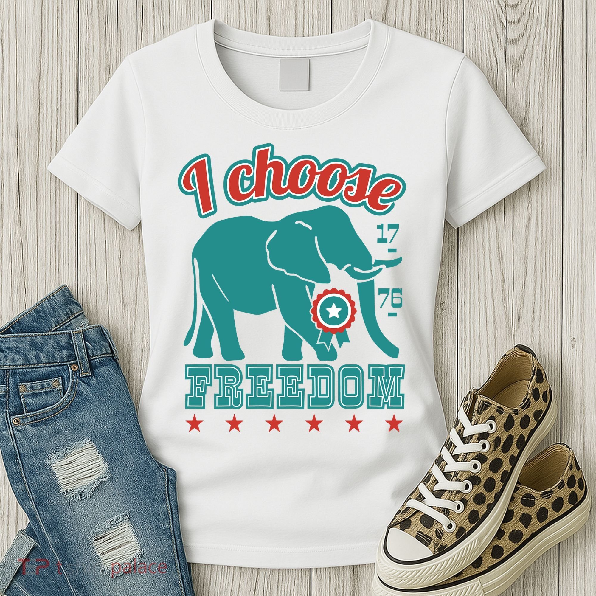 I Choose Freedom Republican Political Women's T-Shirt