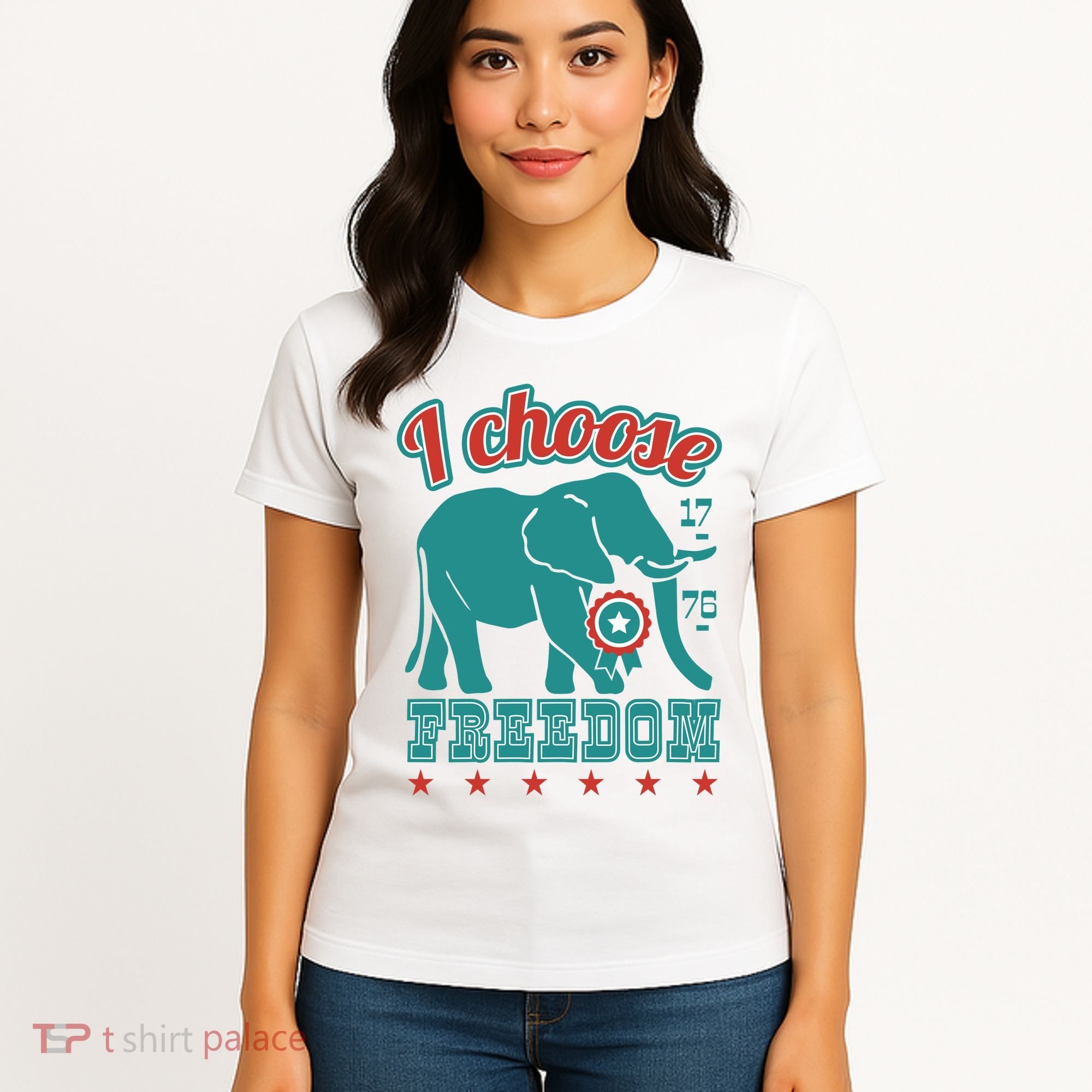 I Choose Freedom Republican Political Women's T-Shirt
