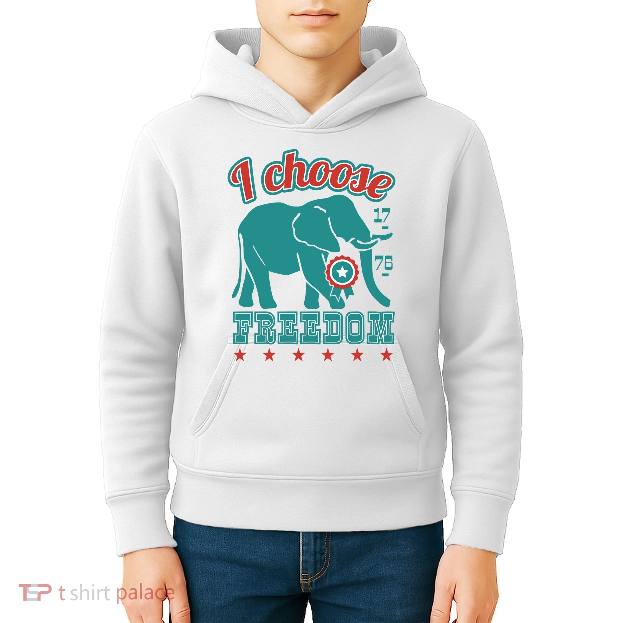 I Choose Freedom Republican Political Kids Hoodie